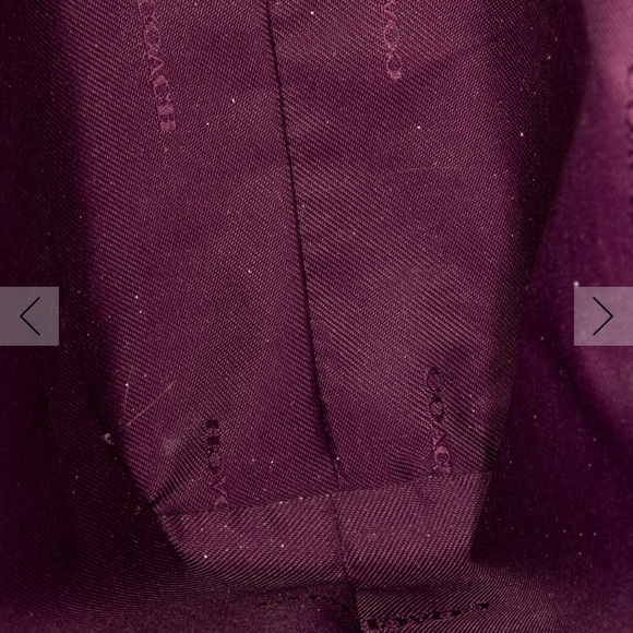 Coach Purple Floral Satchel - Picture 6 of 7